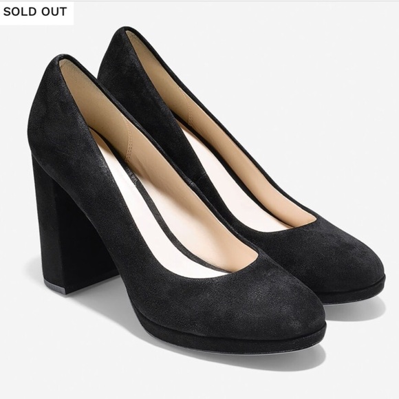 “COLE HAAN” Suede Renner Platform Pump - Picture 1 of 12